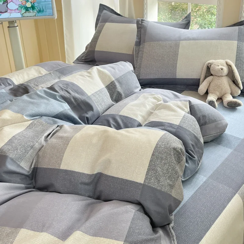 New All-cotton Quilt Cover Printed Sheet Cover Skin Friendly Soft Bedding160x210 220x240 for Double Use Duvet for Boys and Girls