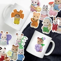 55pcs Calico Critters Stickers Laptop Scrapbook Decoration Graffiti Decals Skateboard Laptop Waterproof Sticker 4