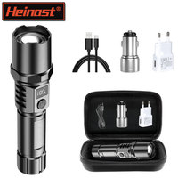 High Power Led Handheld Flashlight Portable Rechargeable Telescopic zoom Waterproof Emergency Light For Camping Outdoor