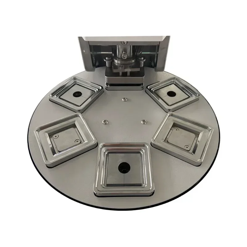 pneumatic machine  for 50*50mm (2*2inch) fridge magnet/pin badge making semi-automatic image 3