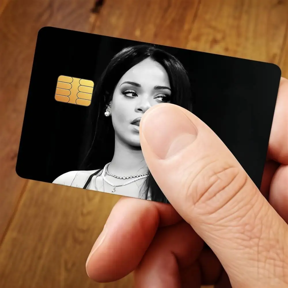 Singer R-Rihanna Credit Card Skin Stickers For Bank Card Bus Metro Cards Waterproof Anti-Scratch Gift 4PCS