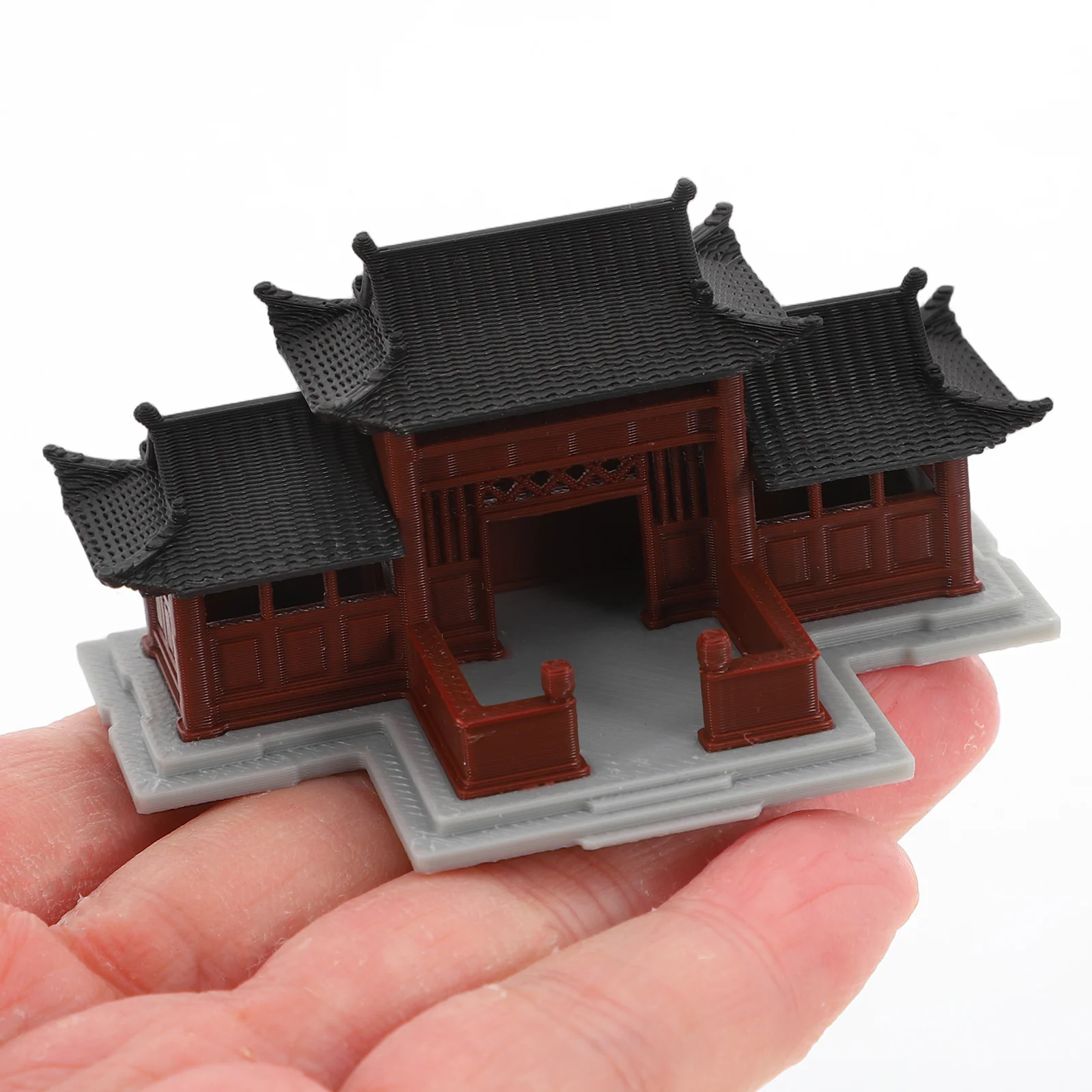 

1pc Creative Bonsai Pavilion Miniature Fish Tank Decoration Chinese Style Statue Aquarium Accessories Micro Home Office Decor