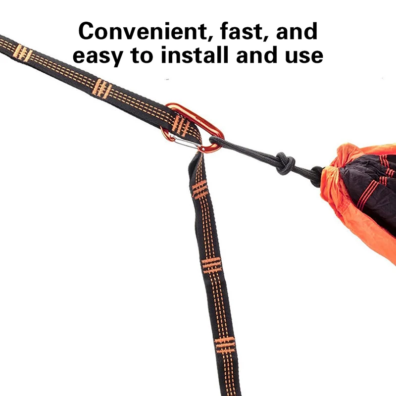 2Pcs High Bearing Capacity Hammock Straps 600lbs Breaking Strength Polyester Hammock Belt Rope With Ring Buckle