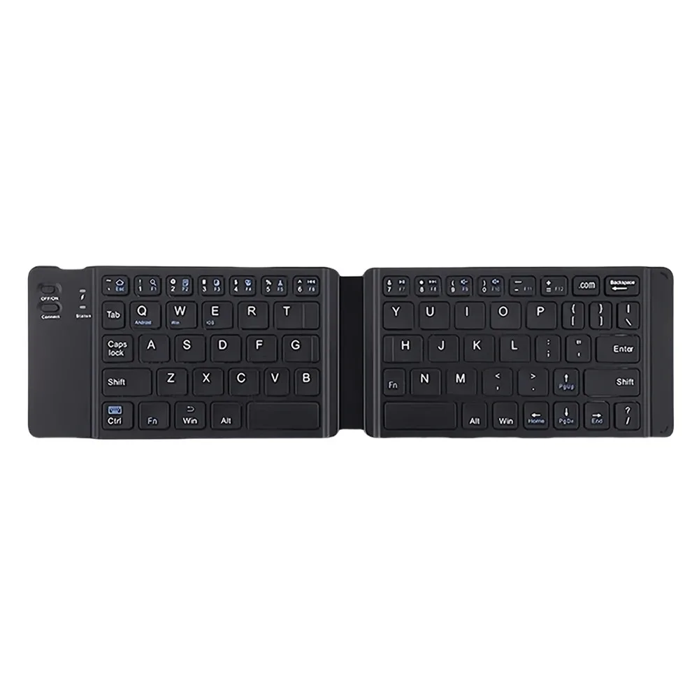 Dubbel Bluetooth 5.1-toetsenbord 3-opvouwbaar minitoetsenbord Oplaadbaar opvouwbaar toetsenbord met touchpad voor Windows Android IOS iPad