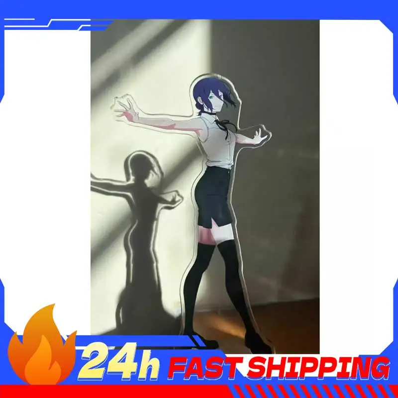 3.93inch Chainsaw Man Reze Arc Star Anime Peripherals Walking Posture Reze Figurine Standing Plate Collectible Desk Ornament Toy