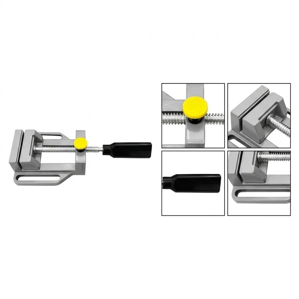 2pcs Right Angle For Table Clamp Set with Flat Jaw 13.5cm and 25.5cm Body for Woodworking Assembly and DIY Projects