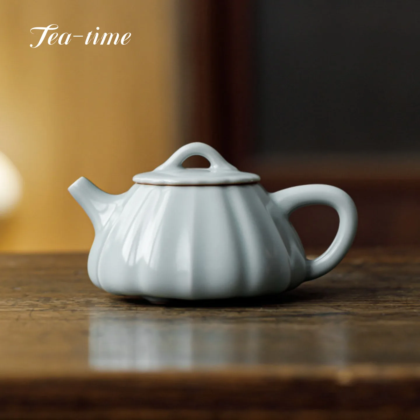 Tianqing Ru Kiln Teapot Ceramic Kettle Tea Brewing Kettle  With Filter Ball Hole Tea Infuser Teapots Chinese Pot Set Oolong Pots