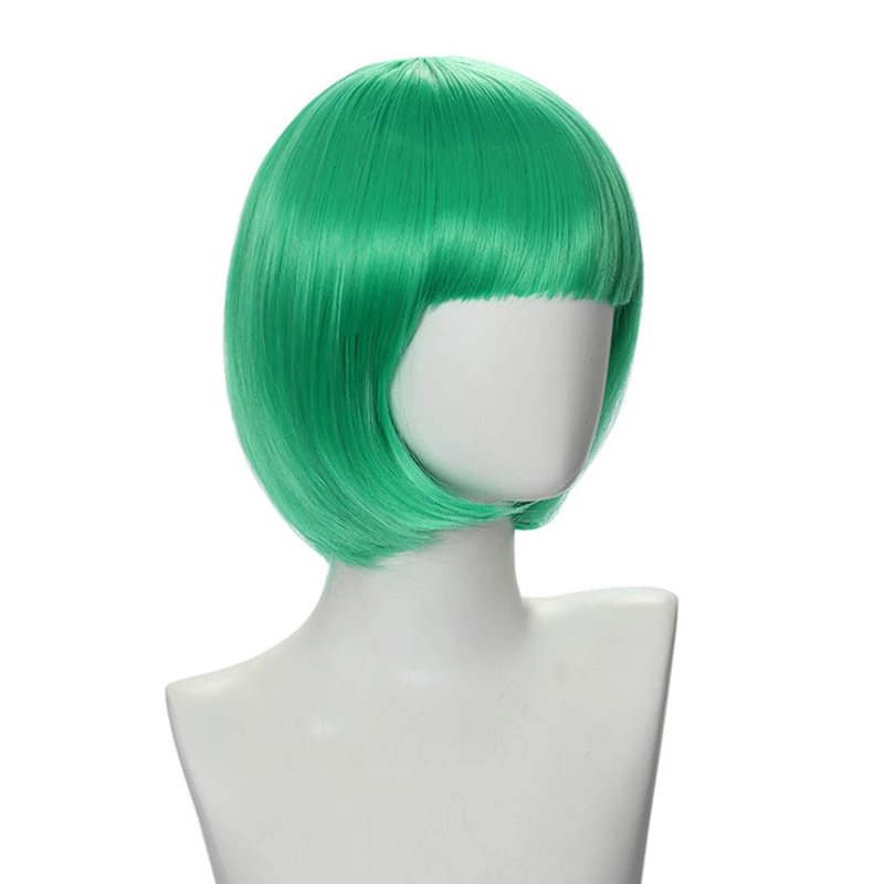 A 12-Inch Short-Haired, Stylish Bob Cosplay Synthetic Wig Is Suitable For Anime And Games As A Lolita Wig For Halloween Parties