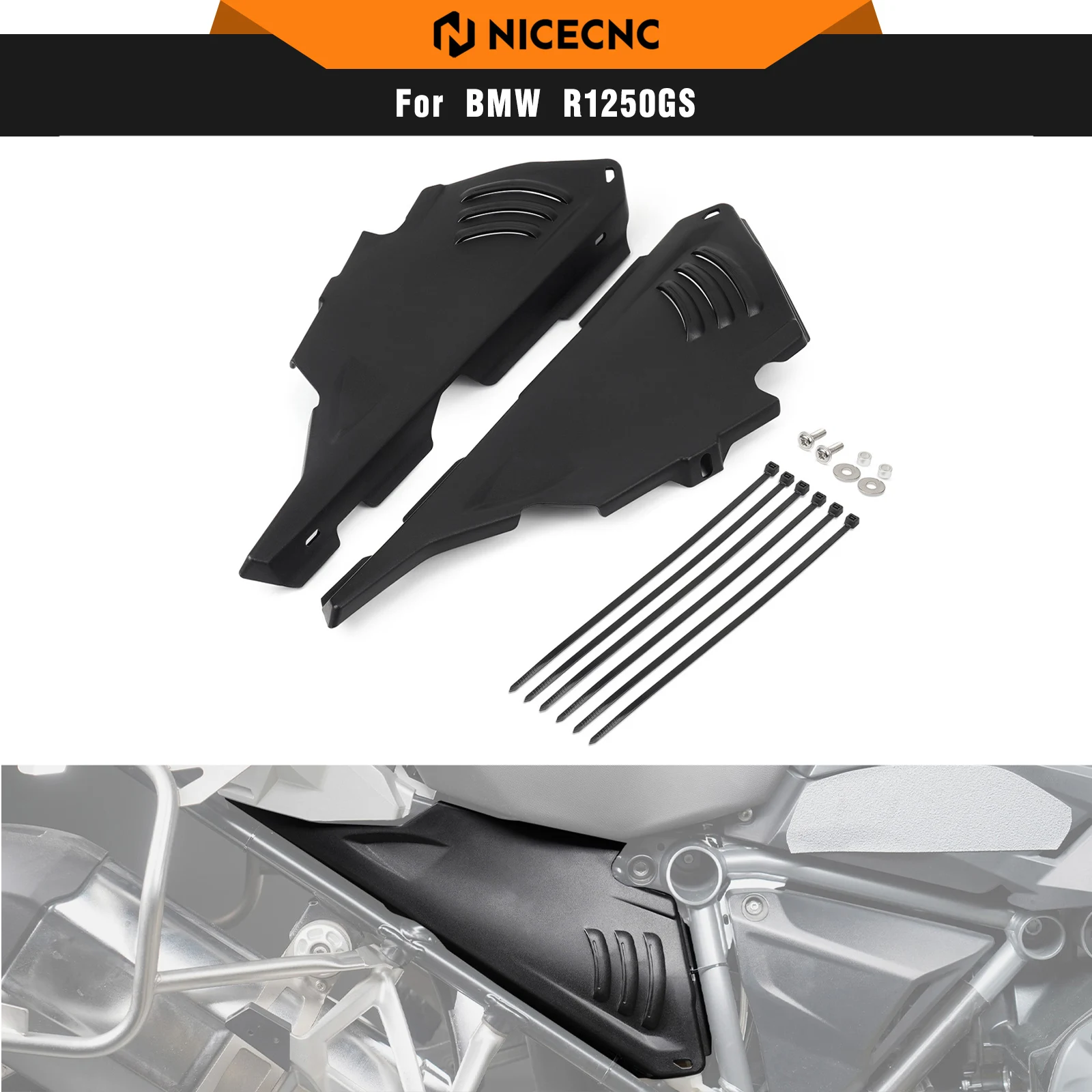

For BMW R1250GS R 1250 GS 2018-2023 Rear Frame Side Panel Guards Covers R1200GS R 1200 GS 2013-2018 R 1250 GS 2023 2022 2021