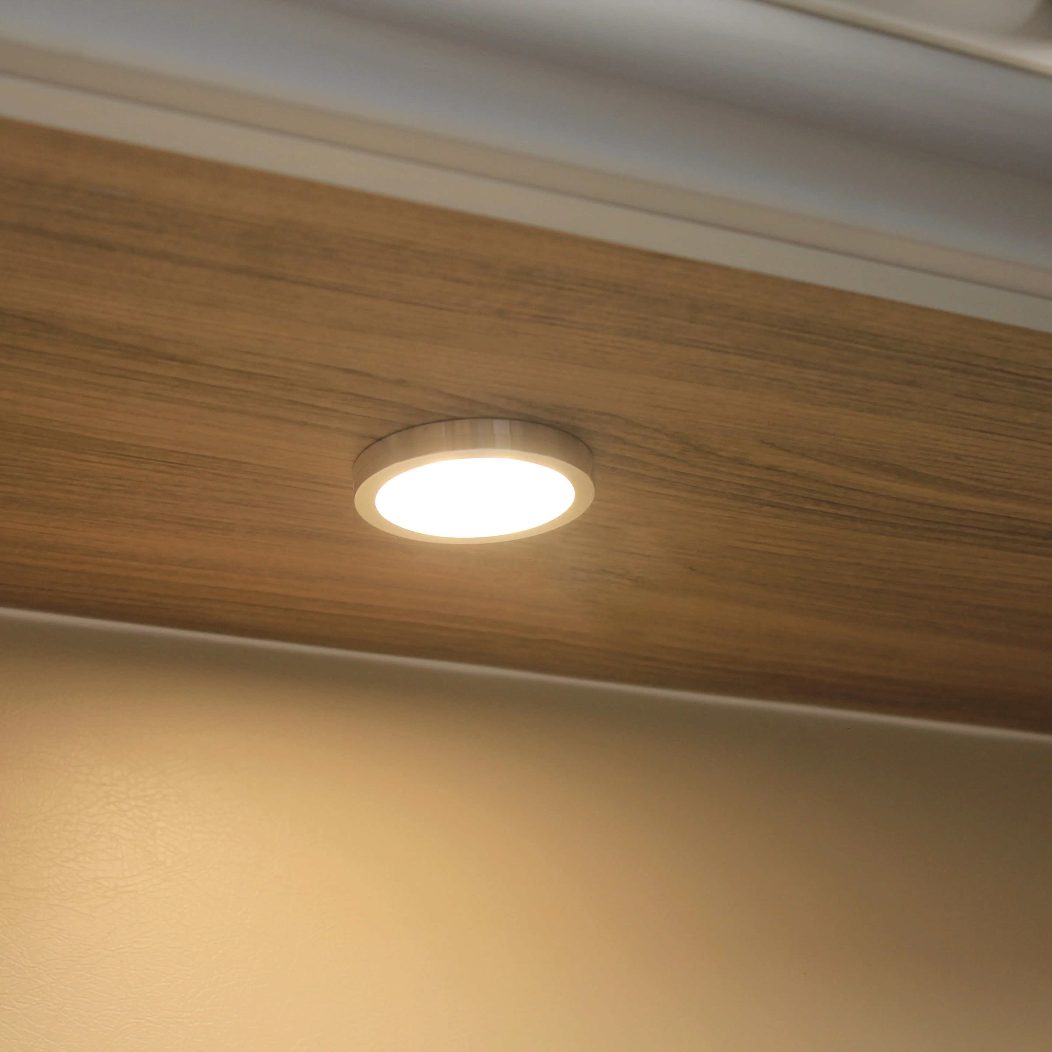 Lampu Plafon Bulat 12v Berkualitas Tinggi Lampu Plafon Tersembunyi Aluminium Kamar Tidur Ruang Tamu Ruang Makan RV