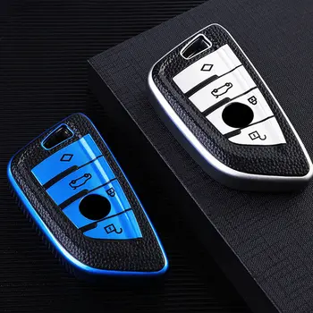 Custodia per chiave auto per BMW X1 F48 X5 F20 G20 3 5 7 Serie 1 X3 X4 X6 X7 F10 F15 F16 F25 G01 G02 G05 G11 G30 M3 M4 E34 Accessori per auto 6 best sales Portachiavi bmw - №3
