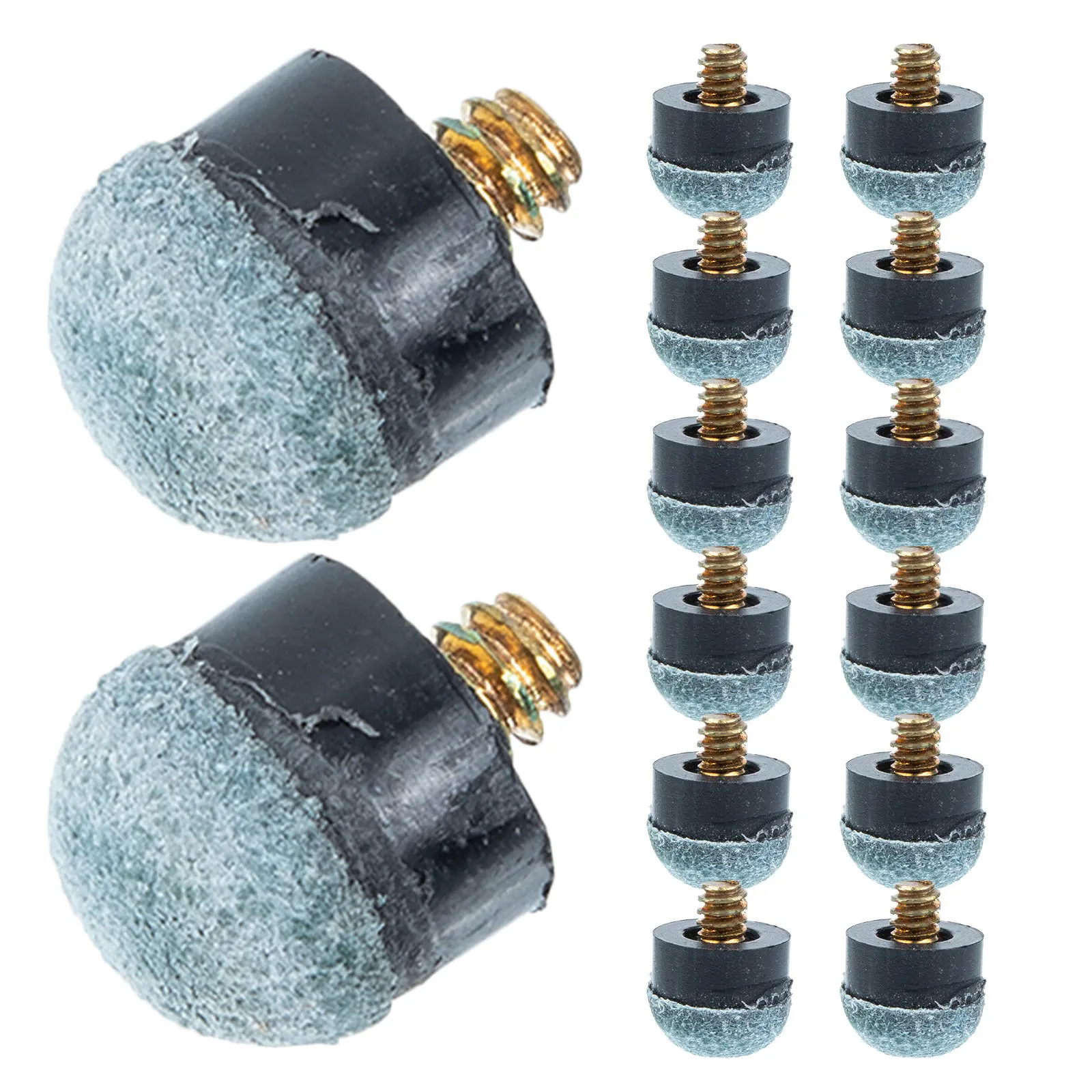 

30 шт. сменных наконечников для бильярдных киев, клеевые наконечники для снукера и пула, высокоточные, на клеевой основе