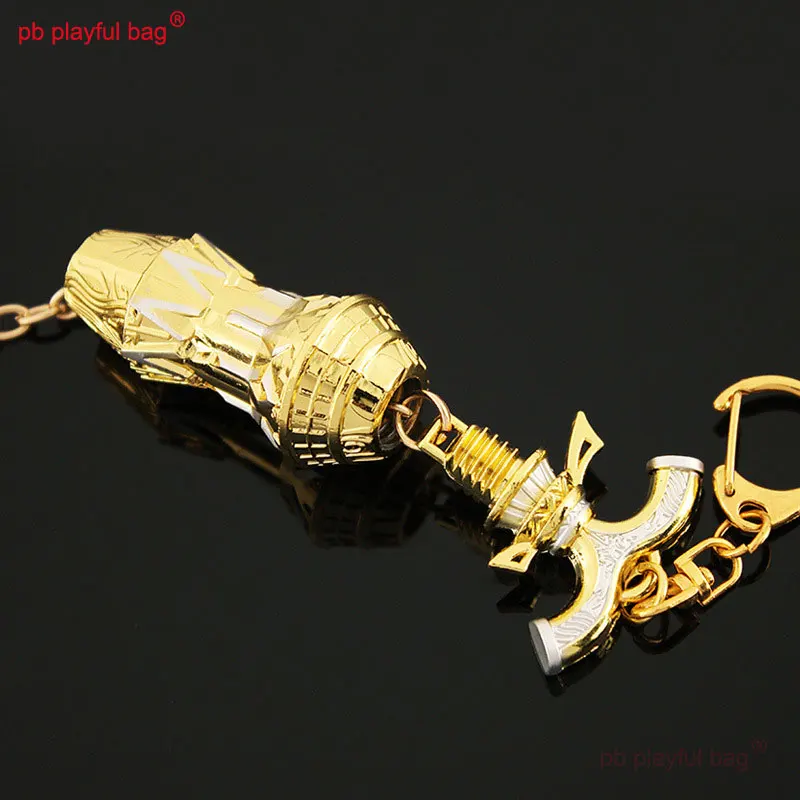 12cm Flying God Claw Figures Mini Metal Equipment Gold Alloy Model Keychain Ornaments Decorative Christmas Gift Kids Toys HG282