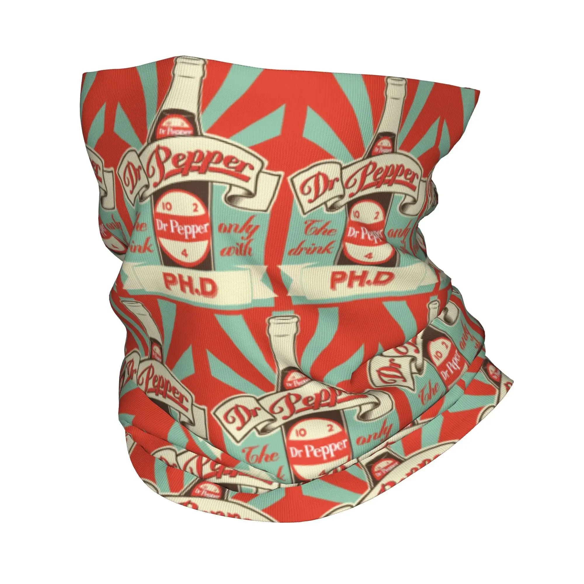 

Винтажная бандана Dr. Pepper, гетры с принтом, шарф, универсальный велосипедный шарф для бега, унисекс, дышащий шарф для взрослых