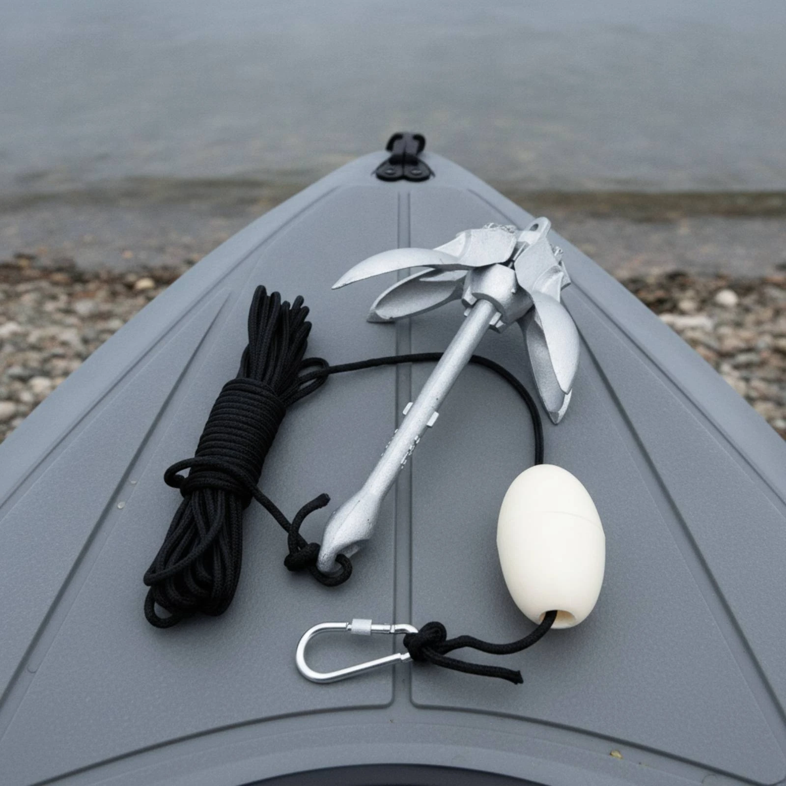Boat Anchor Kit with Buoy Heavy Duty Kajakanker Mit Boje Anchor Kit with Rope Klappbar Kajakanker Mit Seil Korrosionsbeständig