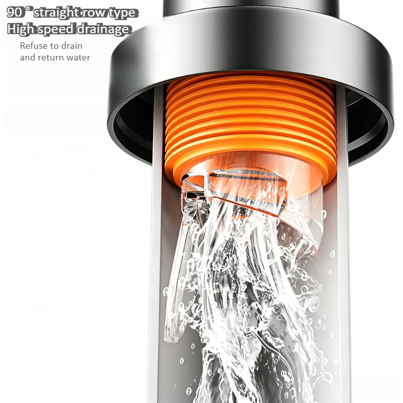 Floor Drain Check Valve Anti Reflux Odor Sealing Plug Ring, Kitchen Sink Drainage Pipe Sealing Cover Sealing Device
