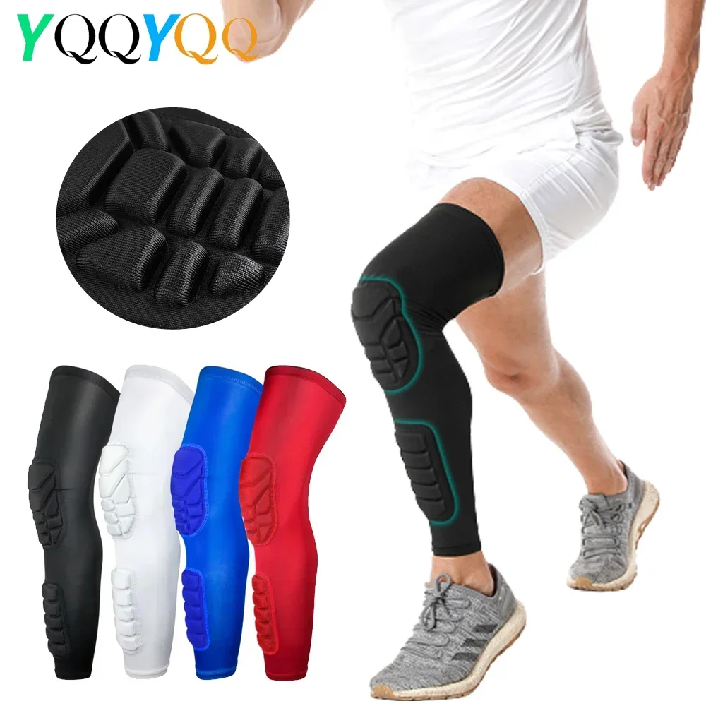 2Pcs Knee Calf Padded Leg Thigh Compression Sleeve Sports Protective Gear Shin Brace Support for Football Basketball Volleyball