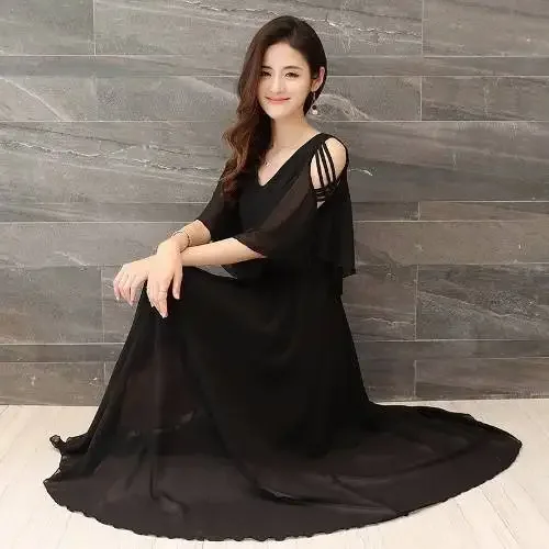 Dresses Summer Wear for Women Chiffon Sexy Expansion Skirt Woman Dress Vestido De Mujer Femme Robe