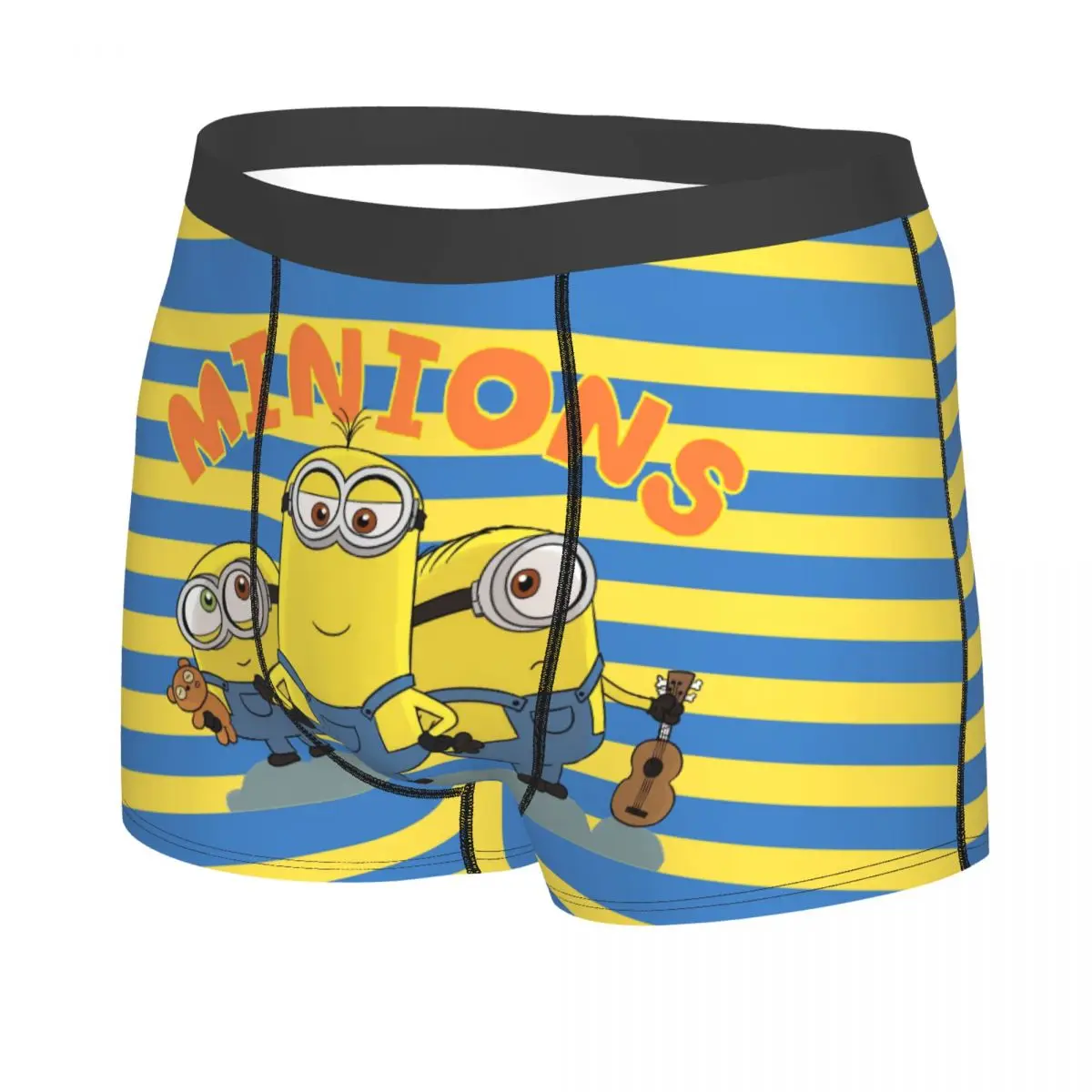 Custom Male Cool Minions Men's Underwear Boxer Briefs Breathable Shorts Panties Underpants