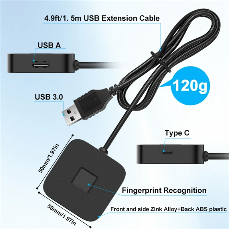 GO-Touch ID Vingerafdruklezer USB-lezer Scannermodule en hub USB-lezer Scannermodule A