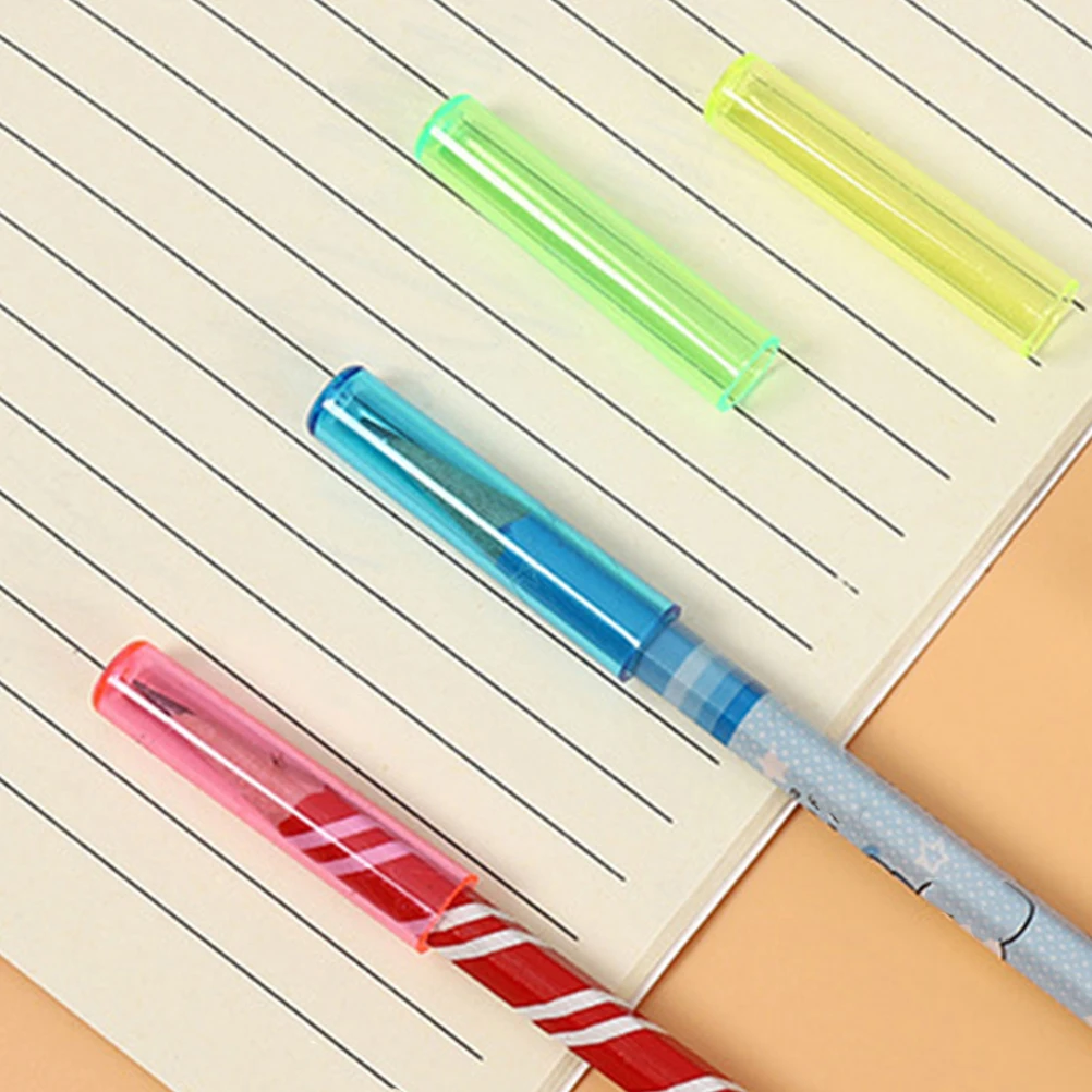 

230 Pcs Pencil Guard Plastic Tip Protector Covers Cap Erasers for Pencils