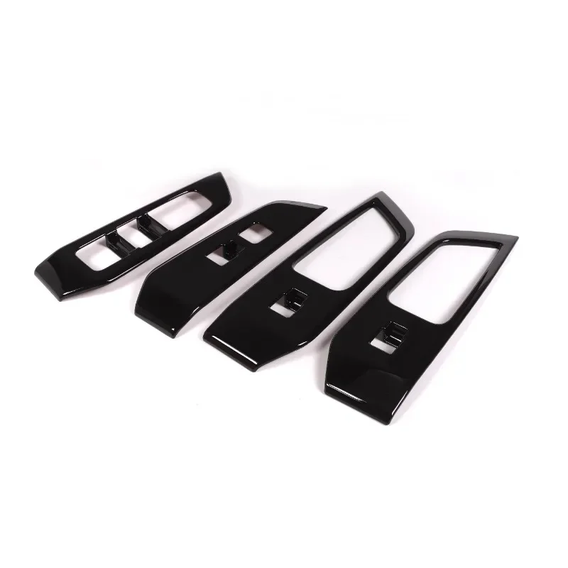 For Toyota Grand Highlander 2024-2025 ABS Carbon Fiber Car Window Glass Button Panel Frame Interior Car Accessories