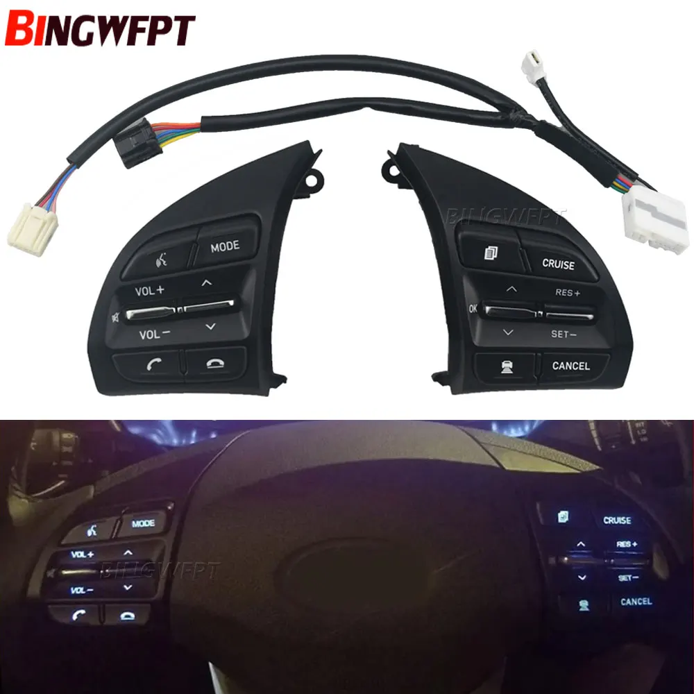 

Steering Wheel Switch Cruise Control Button For Hyundai FESTA 2018 1.6T