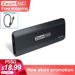 Z-suit Portable SSD1TB High-speed Mobile Solid State Drive External Solid State Hard Drive USB3.2 Interface Hard Disk For Laptop