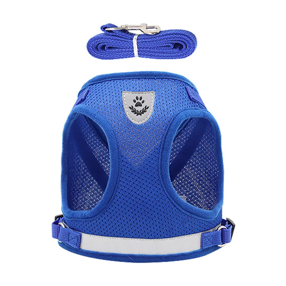 

Pet Vest Dog Harness Cooling Puppies Soft Service Vests Leash Adjustable Chest High Strength Buckle Breathable Puppy