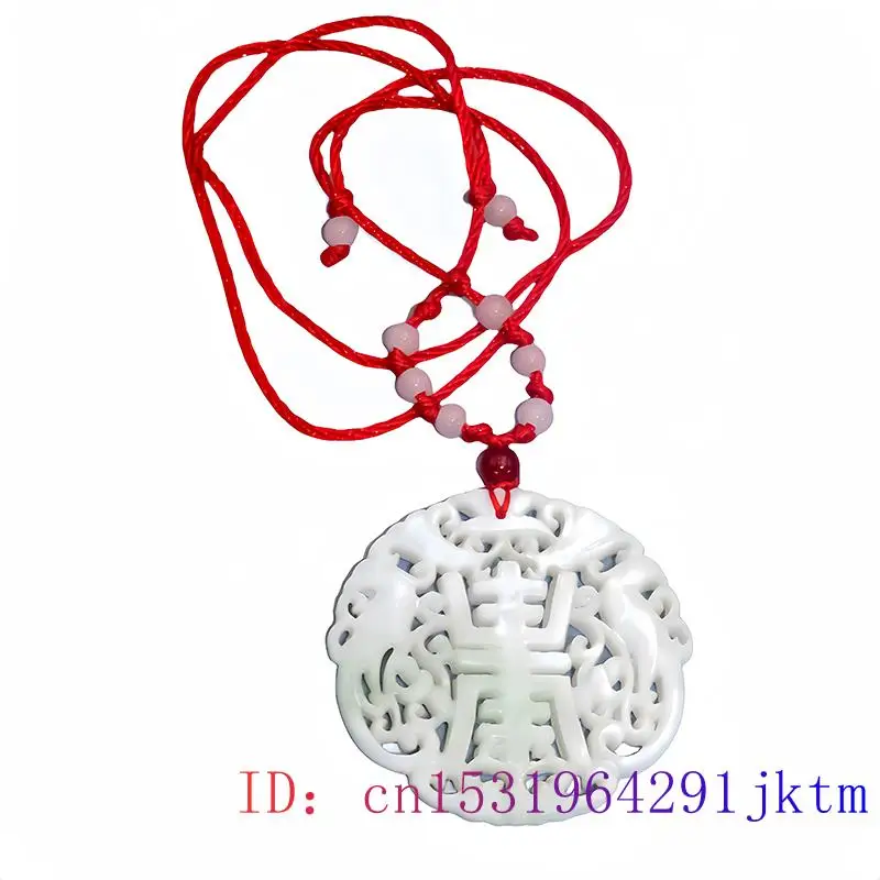 Witte Natuurlijke Echte Jade Vogel Hanger Ketting Geschenken Voor Vrouwen Mannen Talismannen Cadeau Accessoires Edelstenen Chinese Luxe Steen