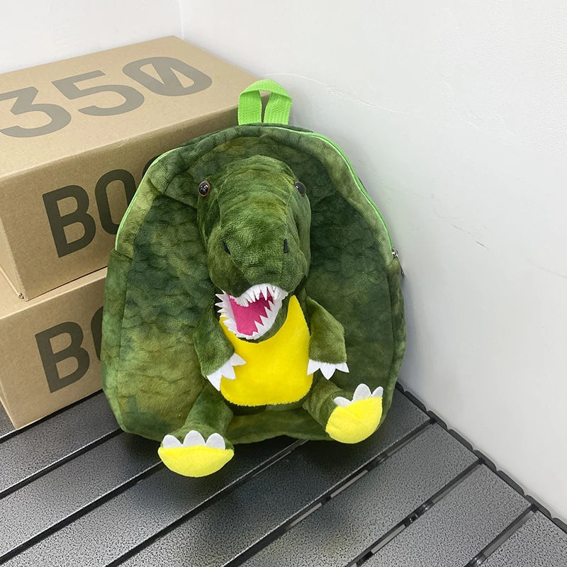 Peluche dinosauro borsa da scuola peluche cartone animato dinosauro zaino modellazione animale borsa da scuola nuovo carino peluche cartone animato