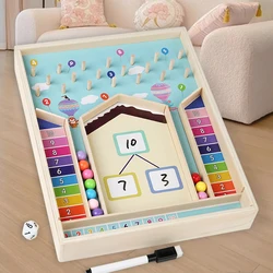 Montessori Educational Toy For Kids Wooden Number Reading Beads With Math Addition Game Learning Activity Gift For Boys Girls