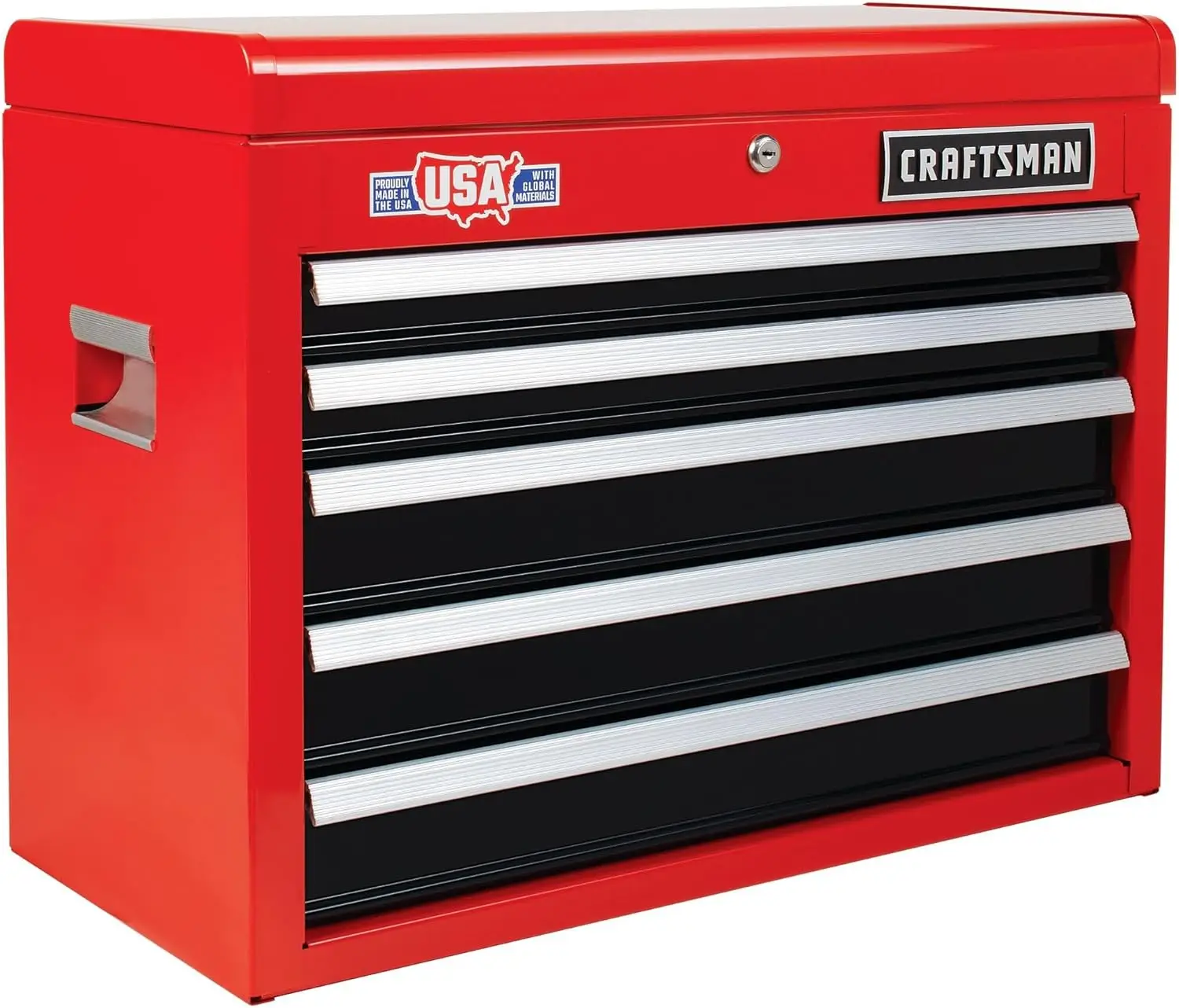 26-in W x 19.75-in H 5-Drawer Steel Tool Chest (Red)