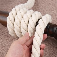 2/5/10M 5-20mm Cotton Rope 3 Shares Twisted Ropes Decorative String Bag Clothes Braid Macrame Cord Home Textile Lace Sewing