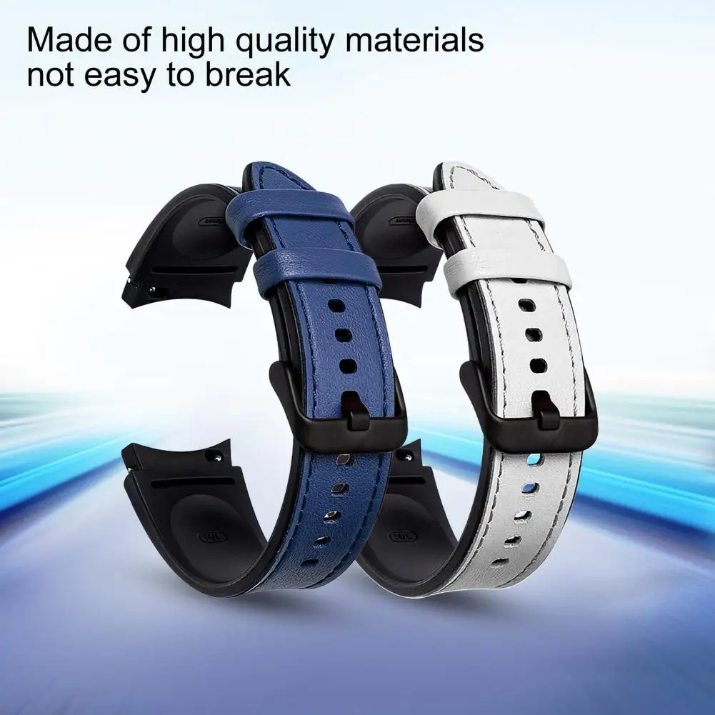 Stylish Wrist Strap Faux Leather Watchband Eco-friendly Easy Installation Watch Band Strap Replacement