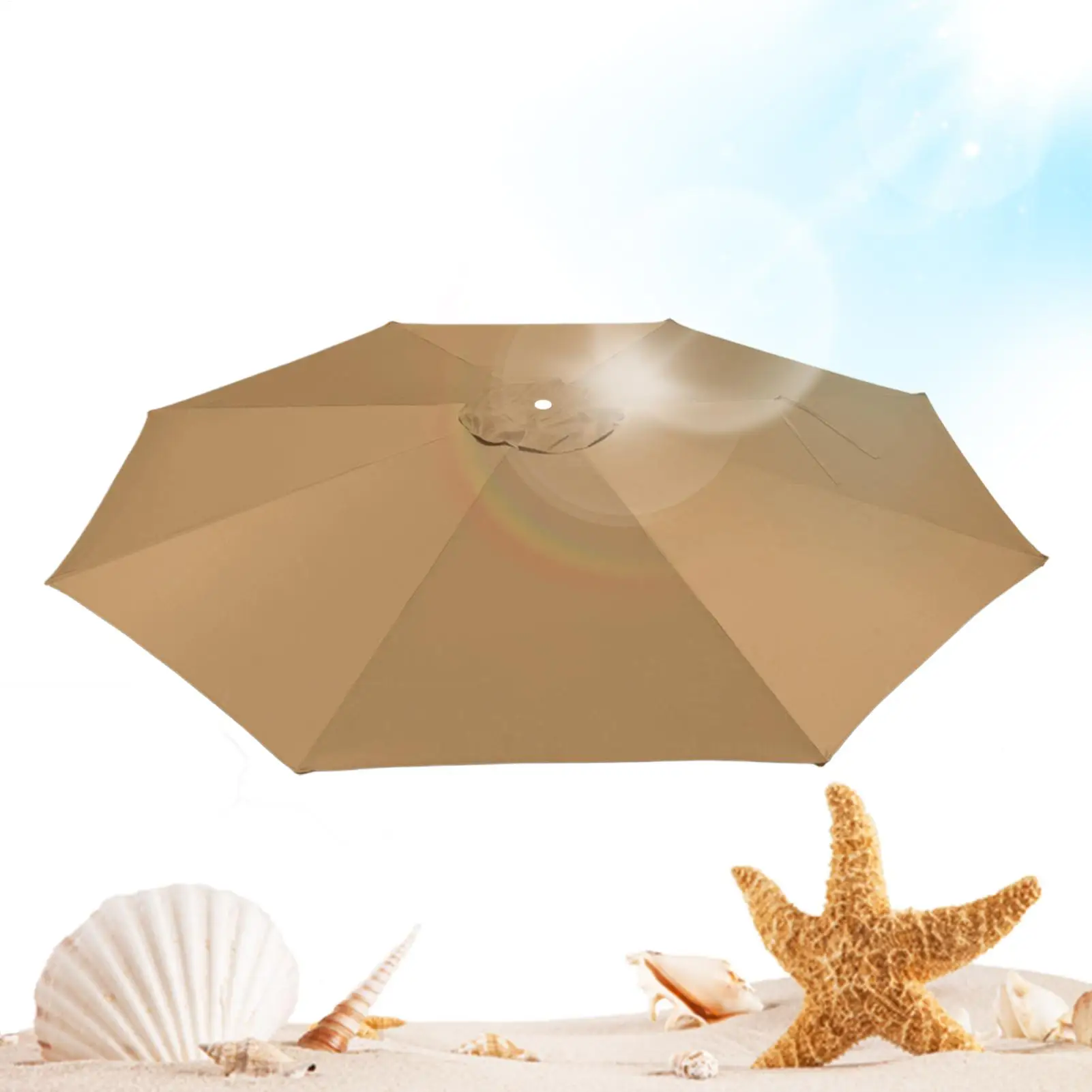 

UV Protection Offset Cantilever Umbrella, Waterproof All-weather Outdoor Canopy, Stable Windproof Shade Equipment for Beach