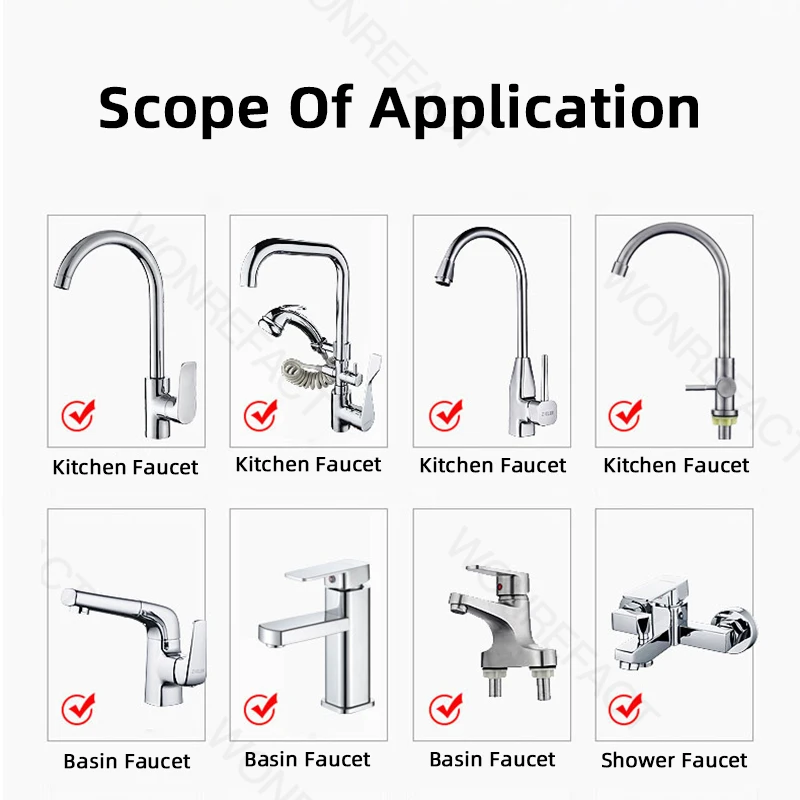 Bathroom Household Faucet Nozzle Rotating Head Aerator Water-saving Splash-proof Brass Tap Spray Extender Sink  Faucet Bubbler