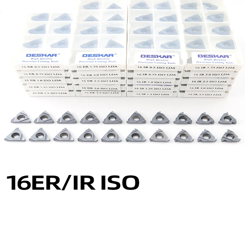 

16ER 16IR AG60 LDC/LDA AG55 1,0 1,5 2,0 3,0 Лезвие для резки резьбы Универсальный нож из нержавеющей стали Токарный станок с ЧПУ из карбида зерна 16ER/IR