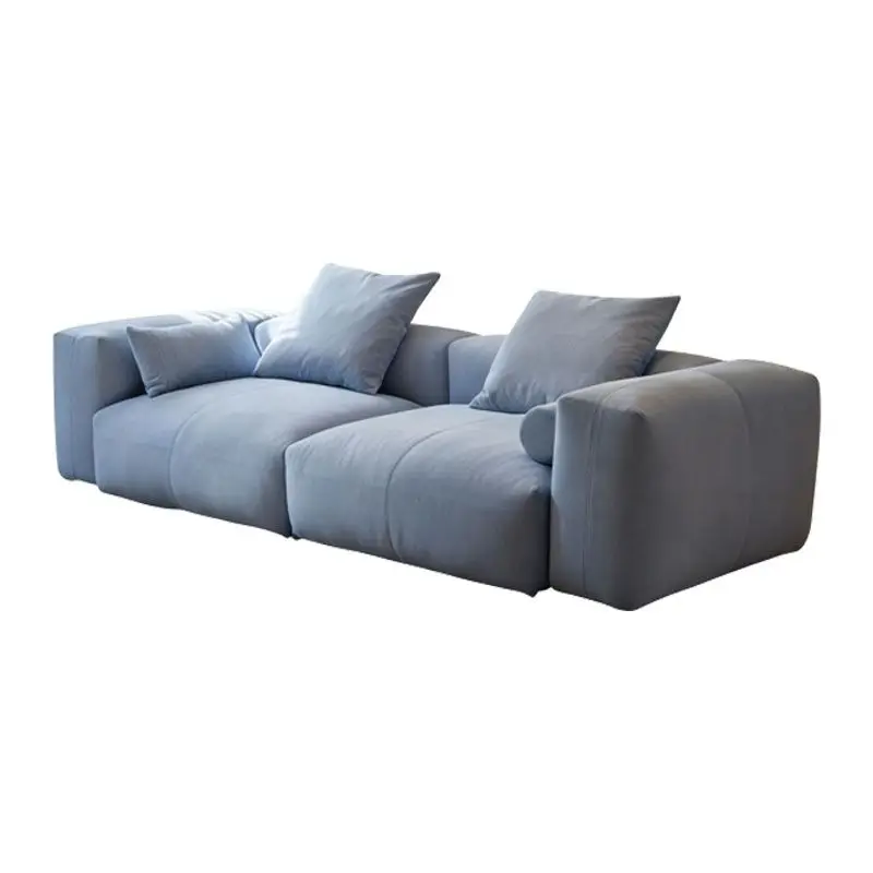 2025 sofa new living room small apartment straight row chenille modern simple matte fabric removable and washable