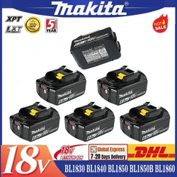 Genuine for makita 18v battery 6Ah BL1850B Li-ion Replacement for makita 18 v battery Battery BL1860B BL1860 BL1840B BL1830B