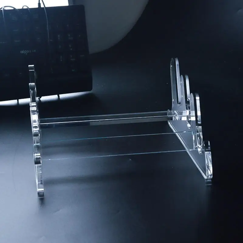 Universal Transparent Acrylic Mechanical Keyboard Display Stand Keyboard Keycap Storage Bracket With 3 Layers