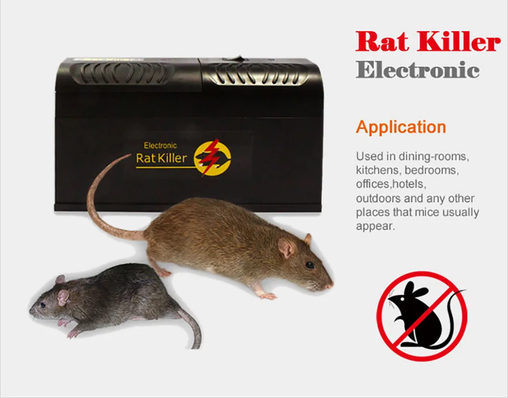 Electronic Mouse Rodent Catcher Humane Rat Killer Trap