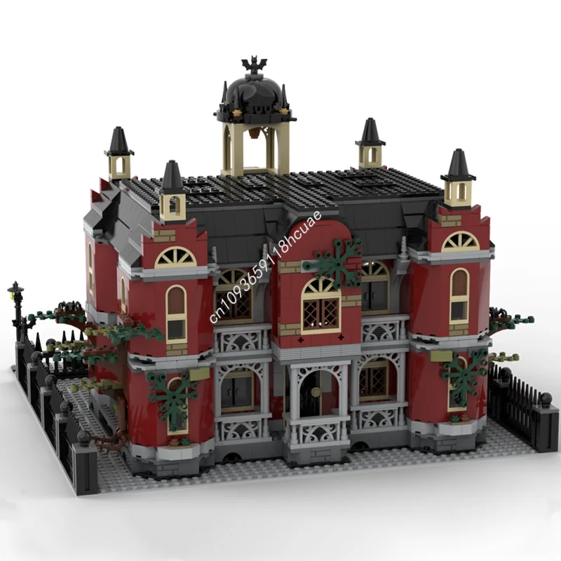 2447 個 MOC ニューベリー モジュラー高校隠された側面モデルビルディングブロッククリスマスギフト DIY アイデアレンガのおもちゃ子供の誕生日