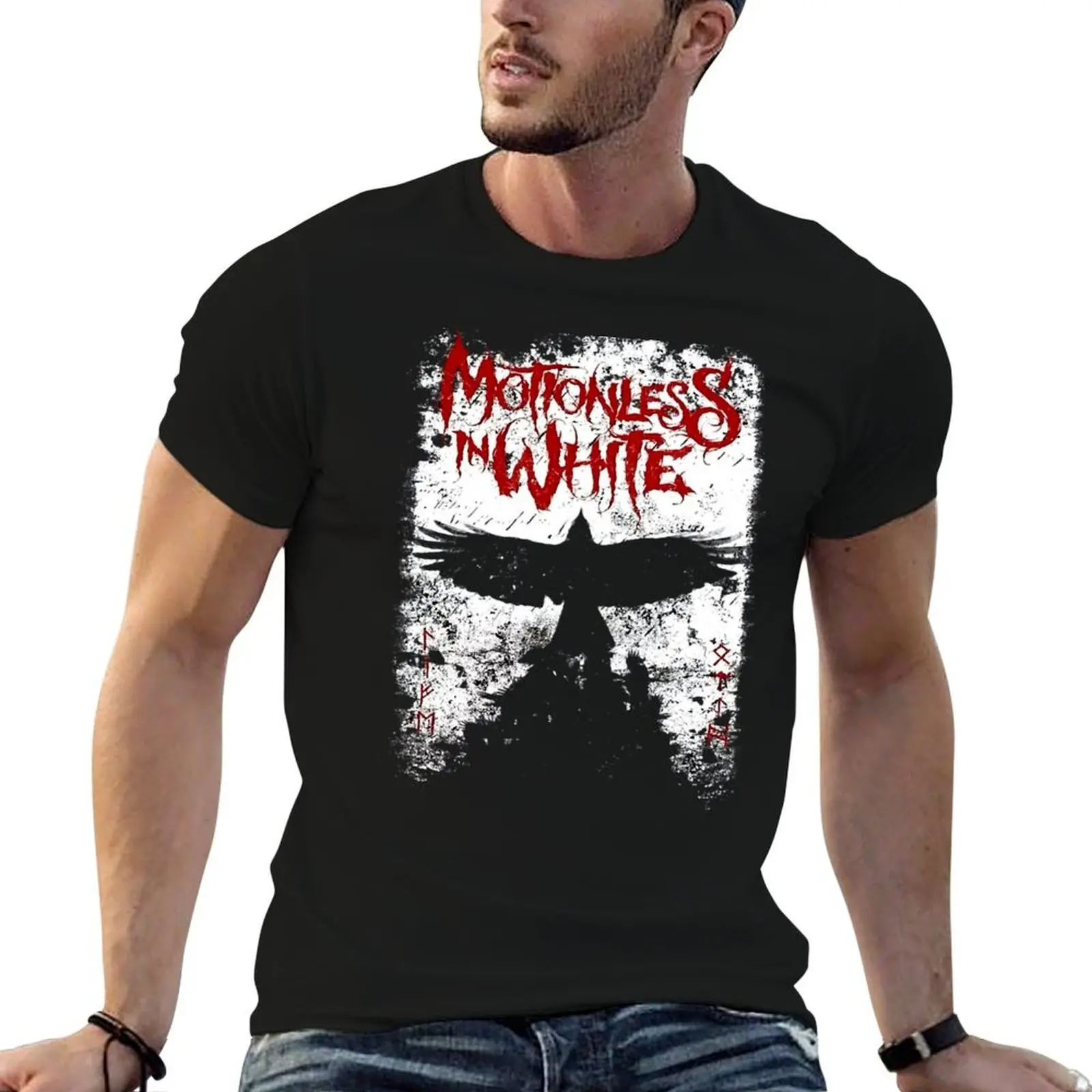 

Chris Motionless - Motionless in White T-Shirt anime t shirts oversize man t shirt designer cotton tshirt 100% T-shirt