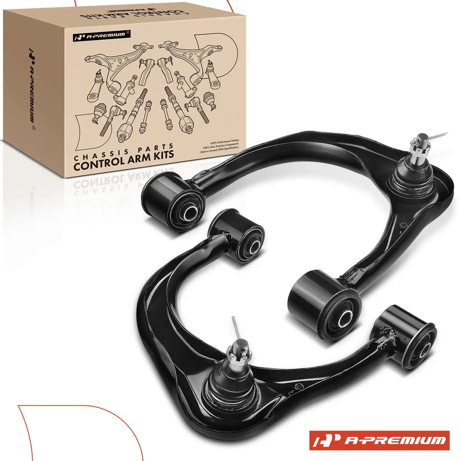 A-Premium 2x Front Upper Control Arm & Ball Joint Assembly for Toyota 4Runner 2003-2019 Lexus GX460 2010-2019 GX470 2003-2009
