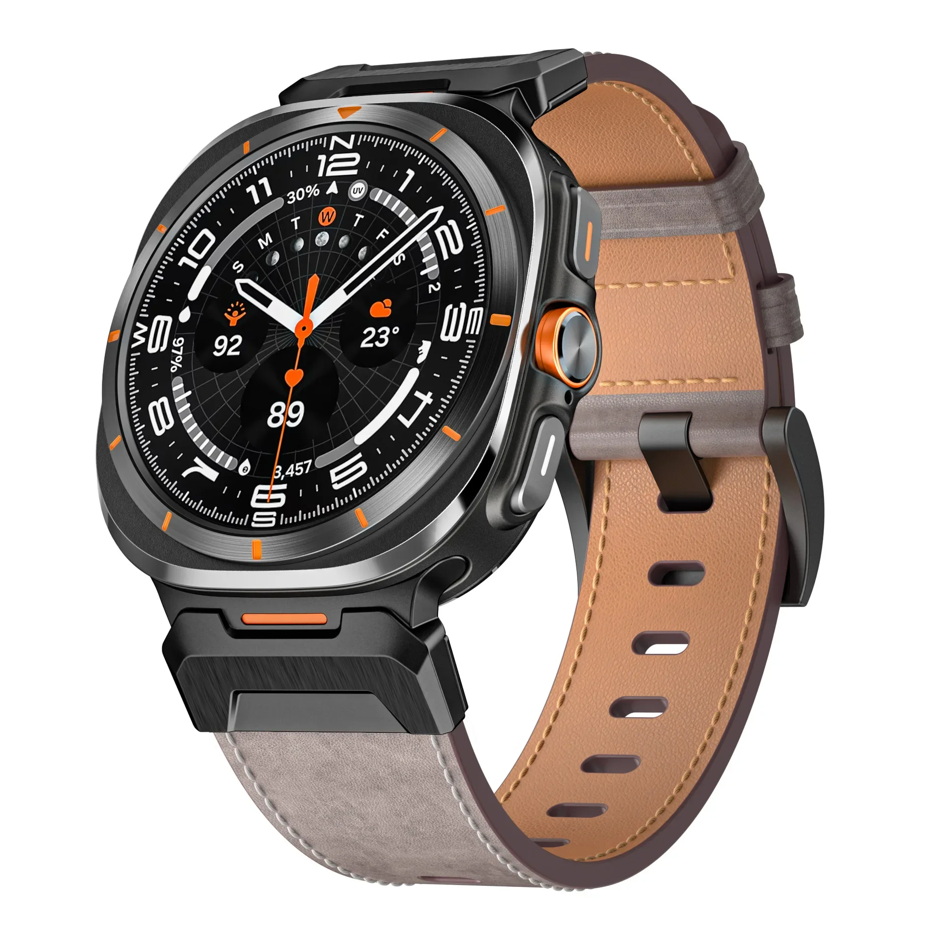 Correa sin huecos para Samsung Galaxy Watch, conector de Metal Ultra, pulsera deportiva para Samsung Watch, pulsera de silicona de 47mm