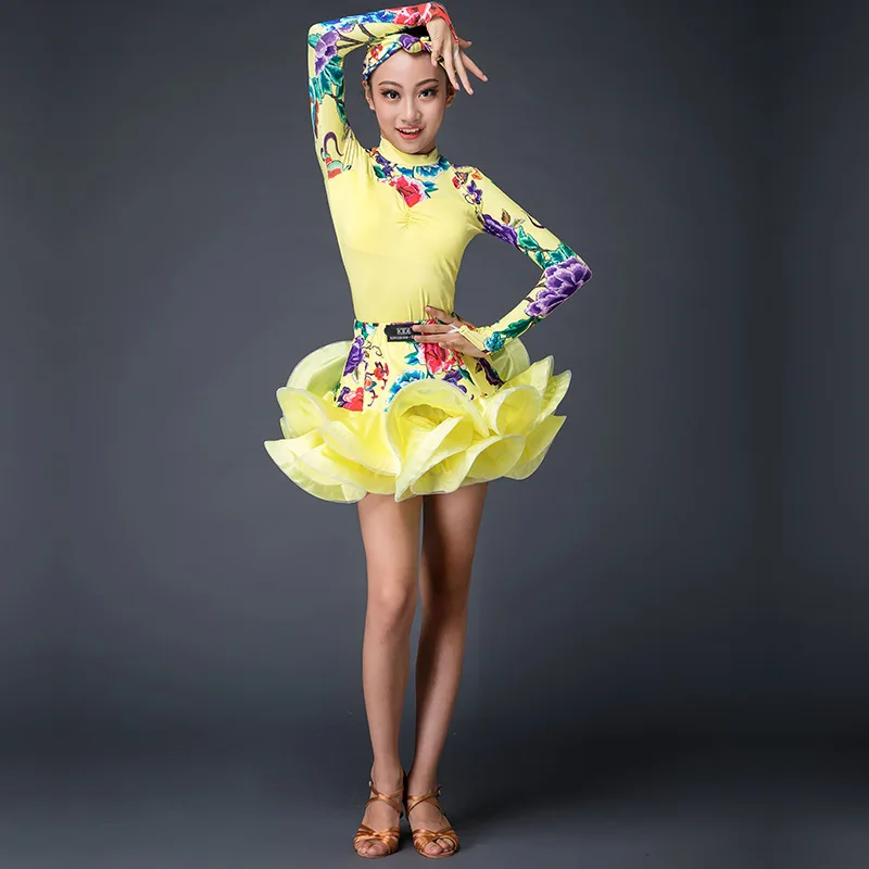 Body da ragazza pettiskirt costume da competizione per bambini performance dancing dress