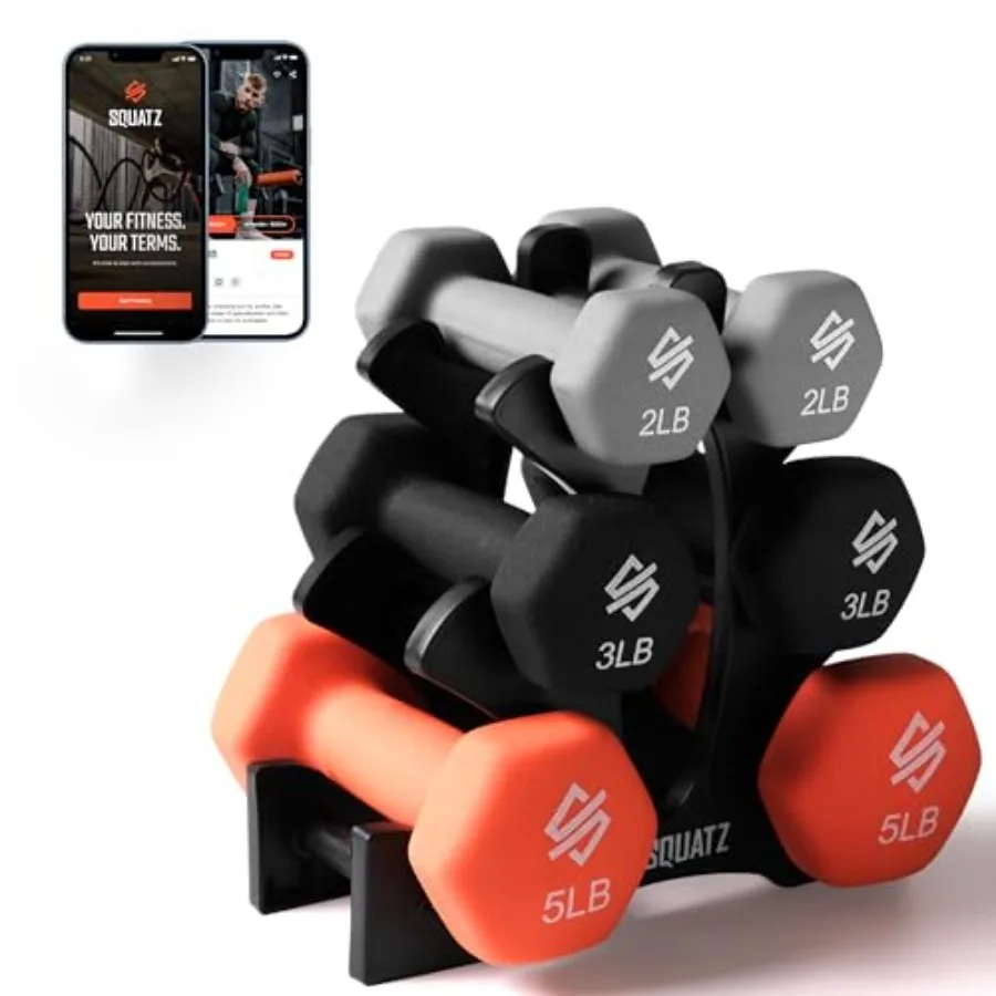 

Squatz Adjustable Dumbbell Set 70-140LB for Home Gym Anti-Slip Handle with Heavy-Duty Plates Black Adjustable Fitness Dumbbells