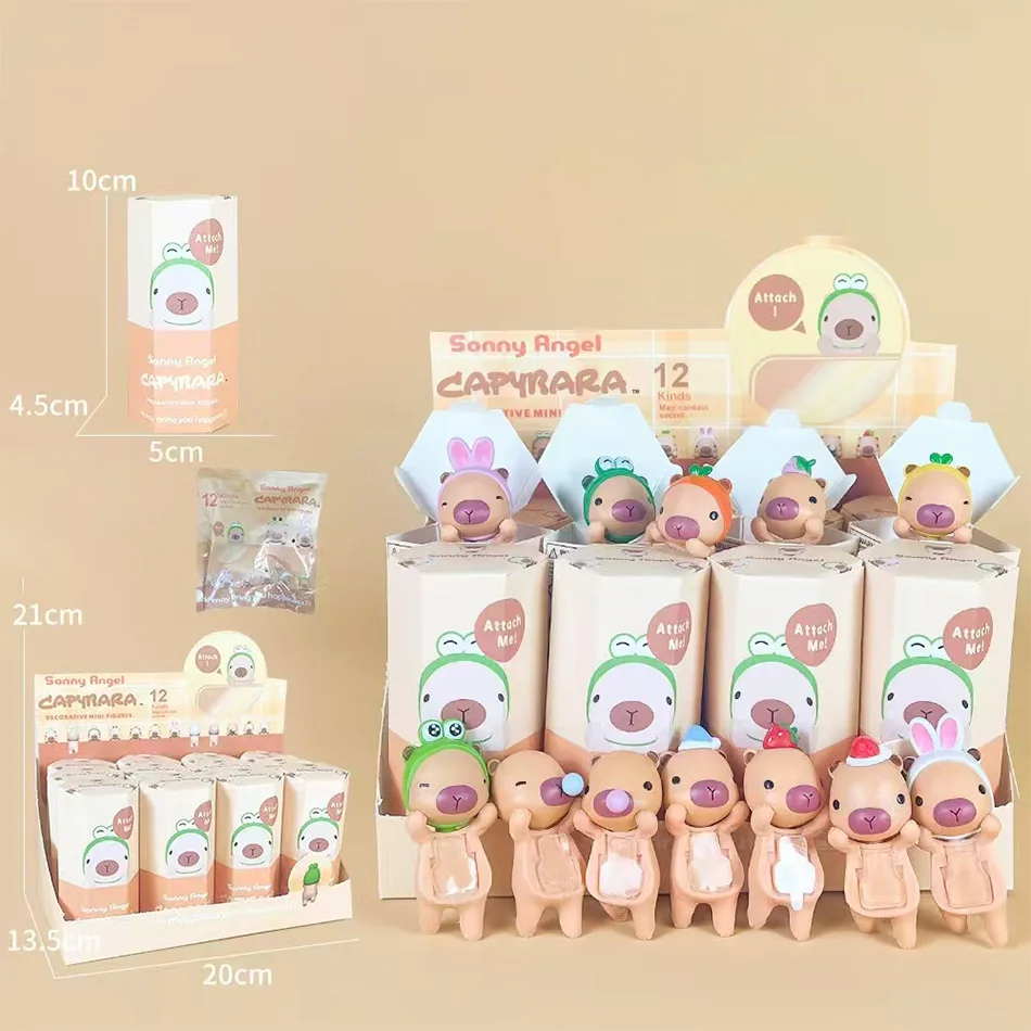 Nieuwe Capybara Sonny Angel Blind Box Capybara Anime Figuren Ornamenten Poppen Fans Kinderen Kerstcadeau