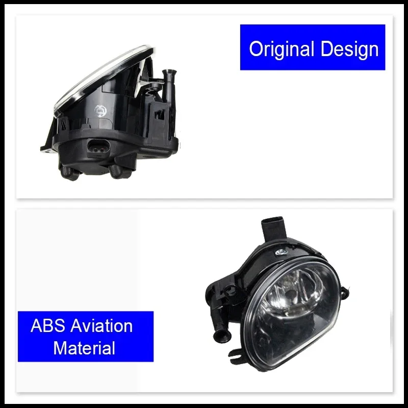 Car Front Fog Lights For Audi Q7 4L 2007 2008 2009 Reflector OEM 8P0941699A 8P0941700A Left Right Single Lights Auto Accessories